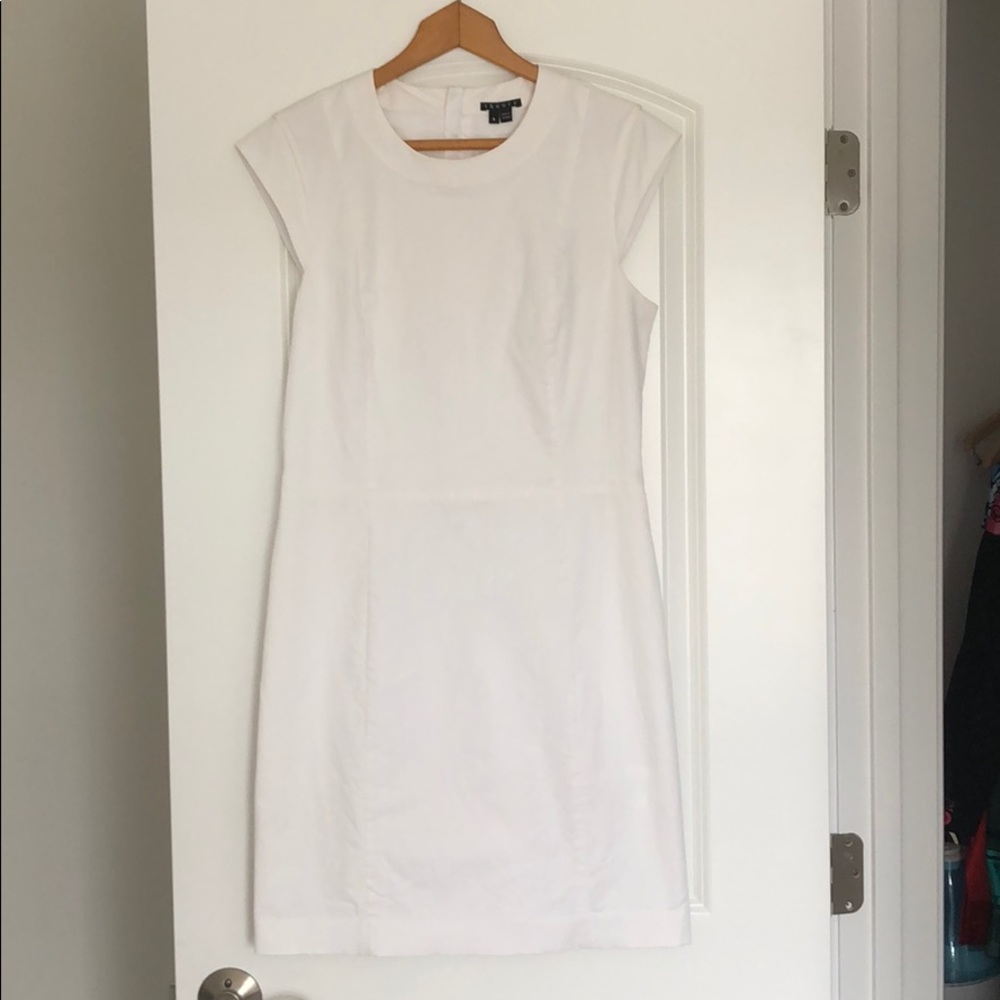 White theory shift dress